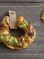 Glitter Scrunchies Gold