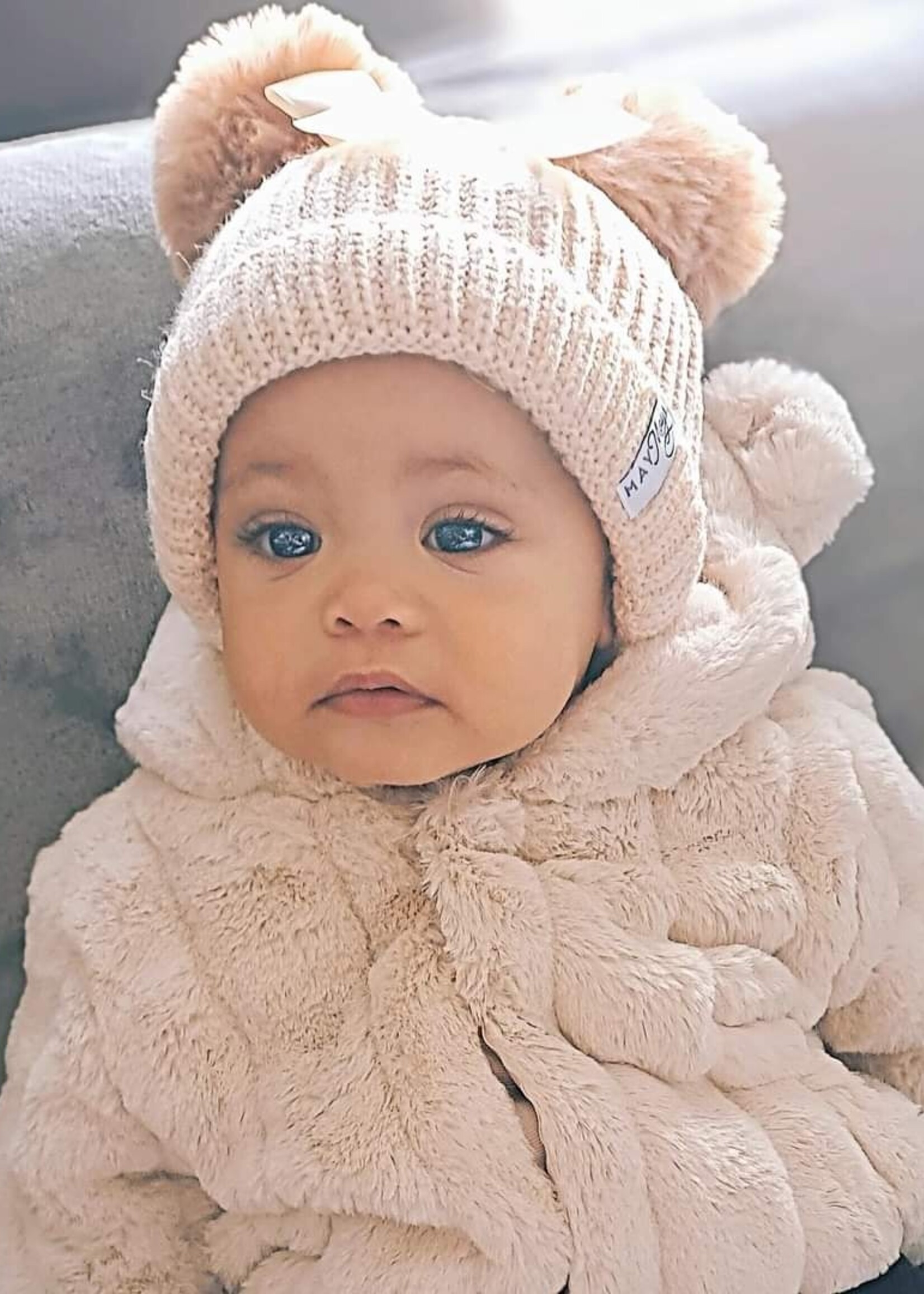 Claire Winter Mutsje Beige