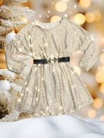 Glitter Dress Champagne