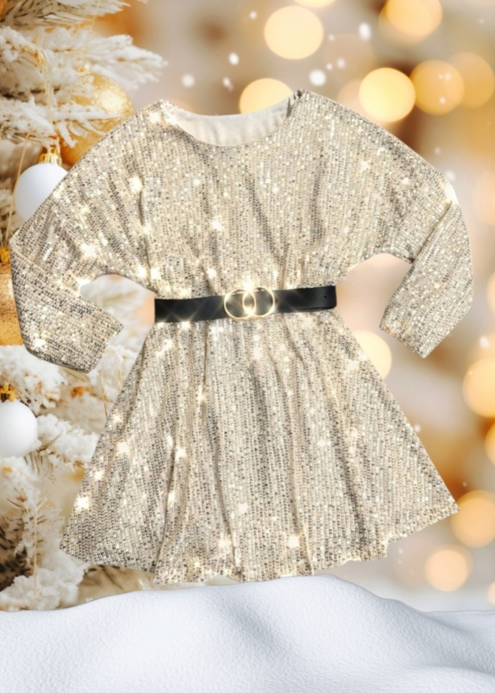 Glitter Dress Champagne