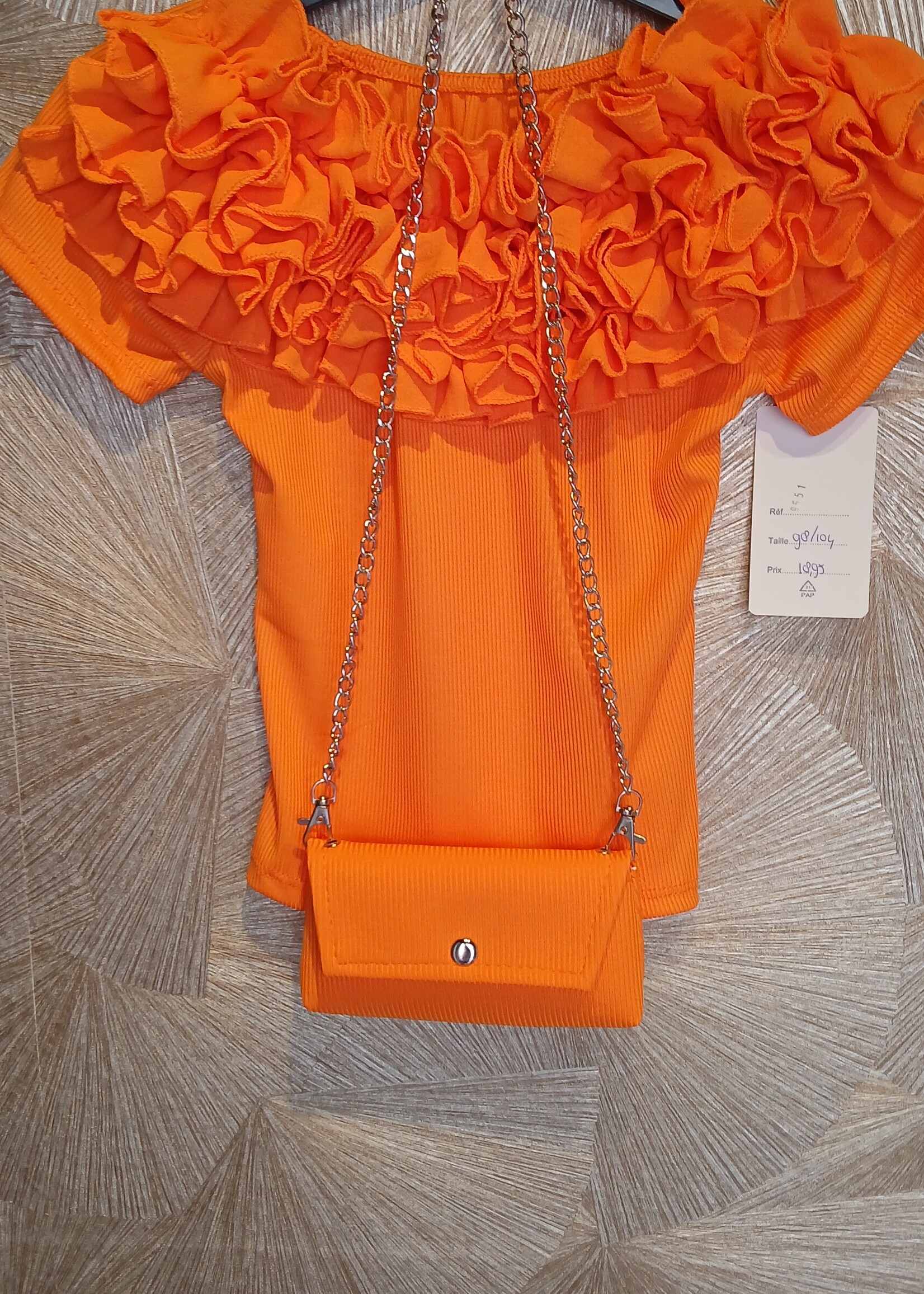 Paradise Top en Tas Orange