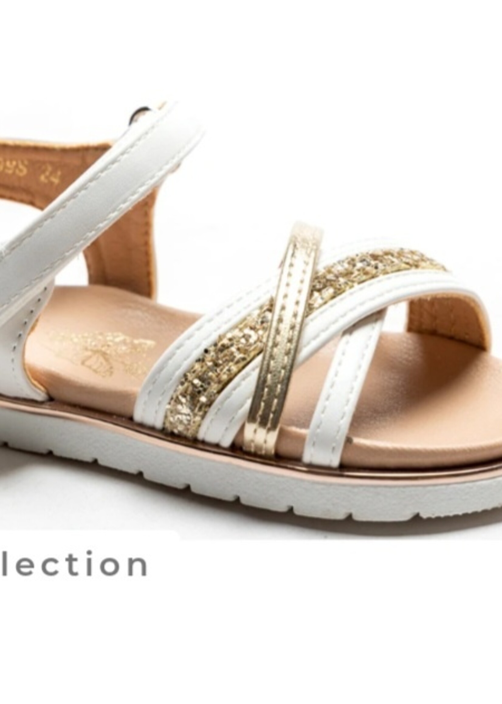 Luxury Sandaaltjes Glitter White