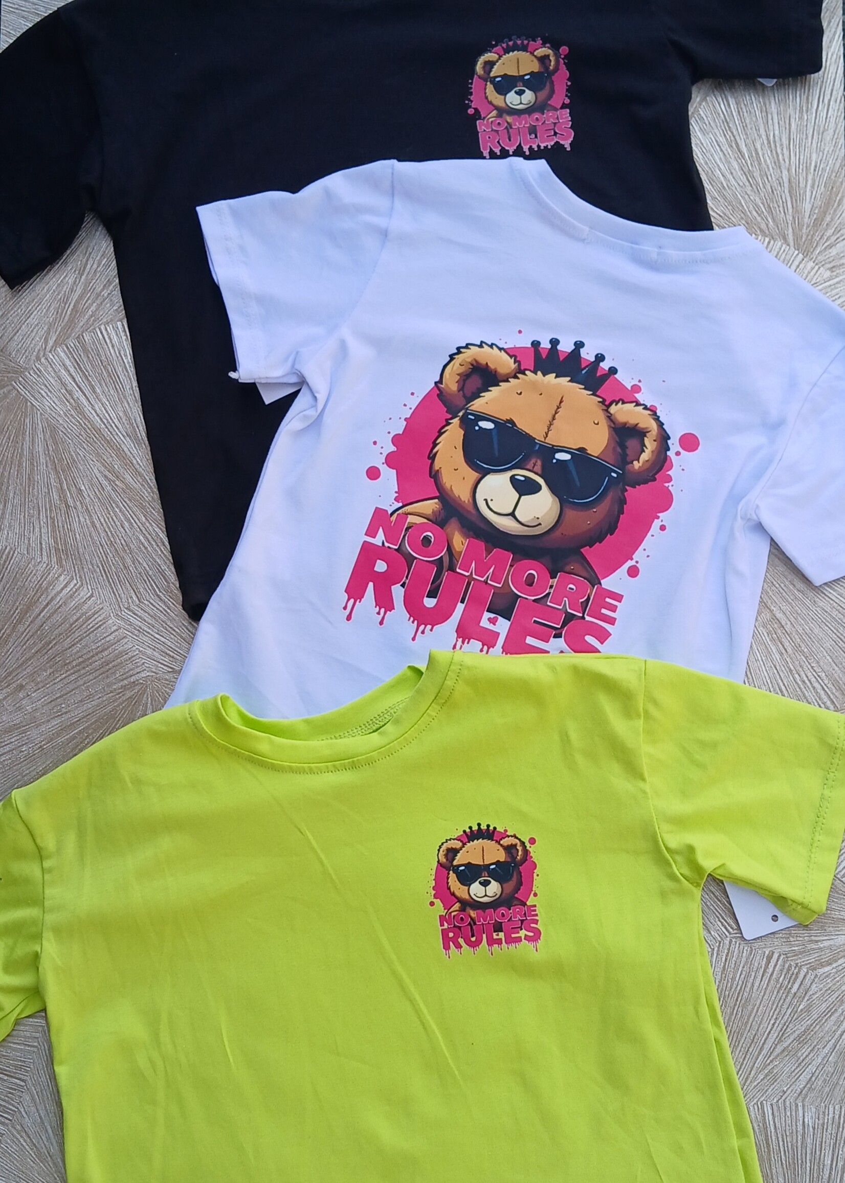 Boys Shirt No Rules Limegreen