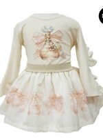 Luxury Parfume Skirt Set Beige