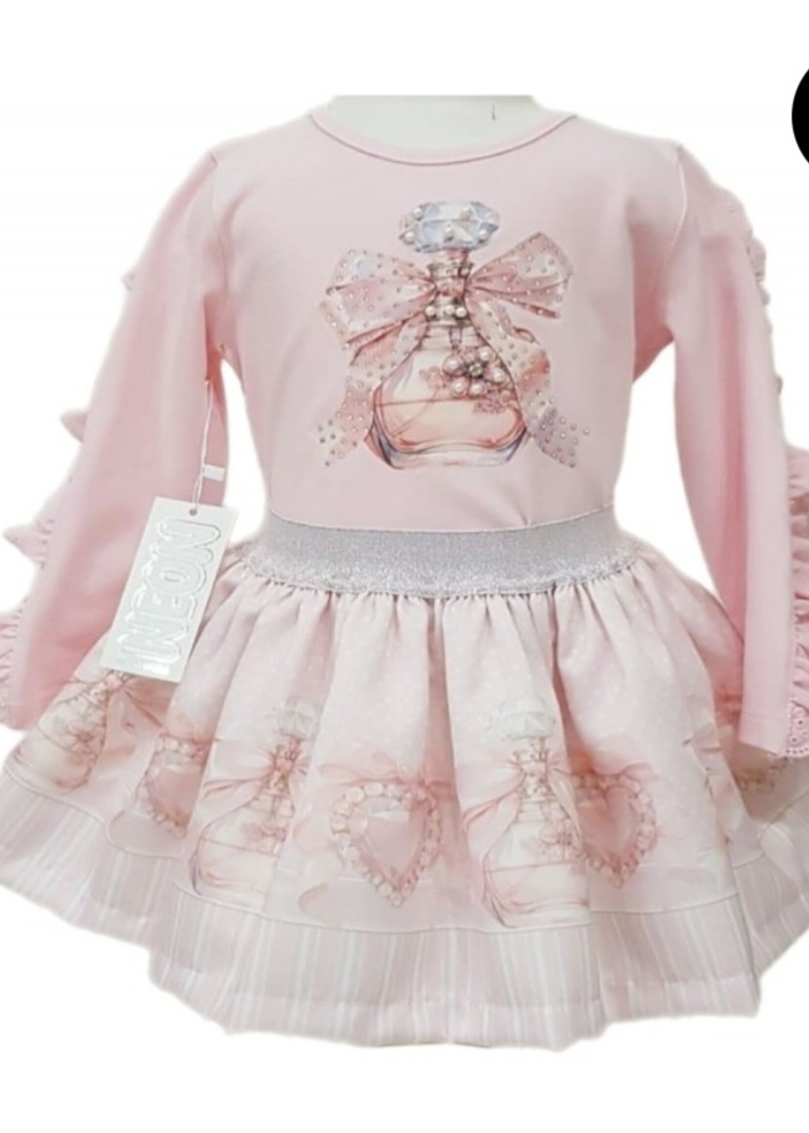 Luxury Parfume Skirt Set Roze