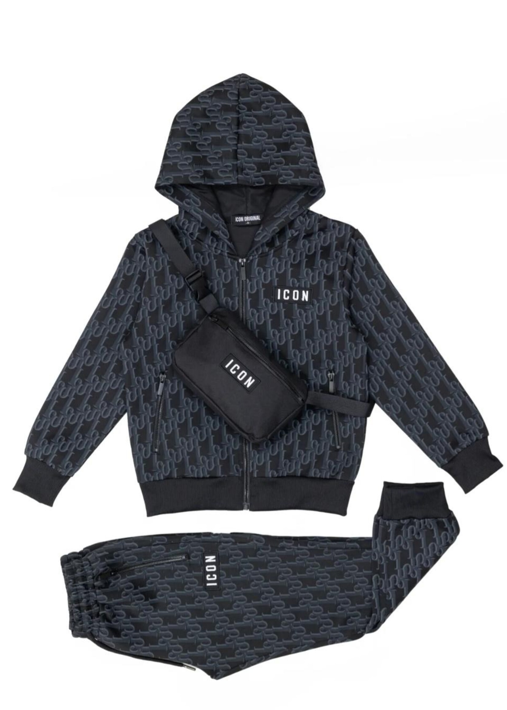 Men Icon Designed Set Black