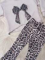Leo Bow Flair Set Beige