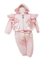 Luxury Suit Bow Set Pink