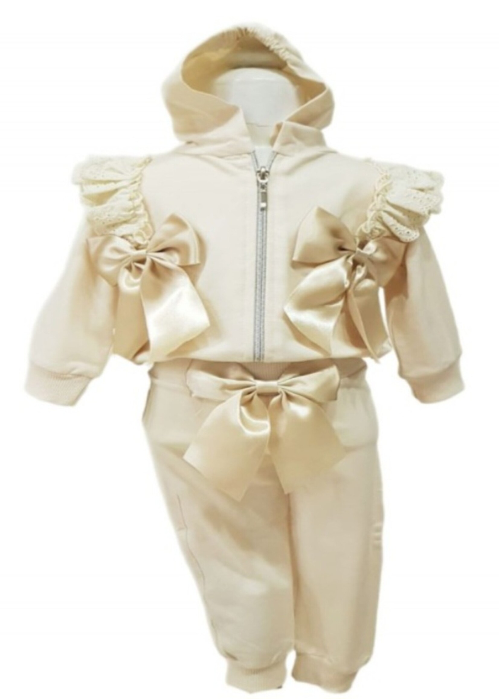 Luxury Suit Bow Set Chhampagne