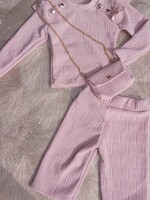 Little Button Hearts Comfy Set Pink