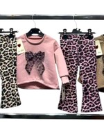 Little Leo Bow Flair Set Camel