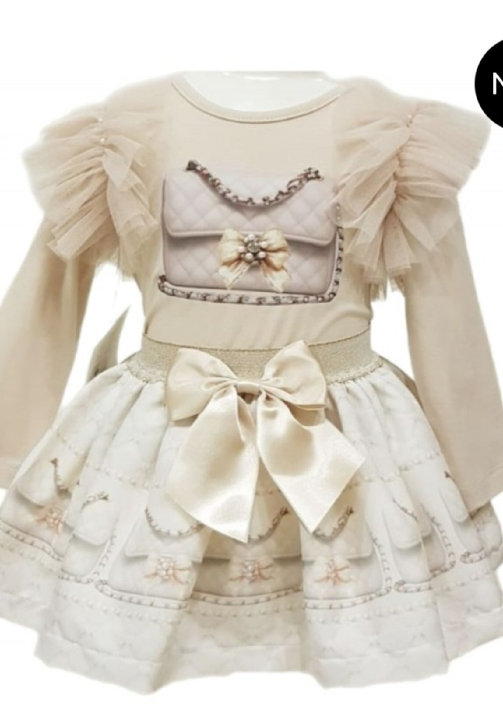 Luxury Chanel Handbag Set Beige