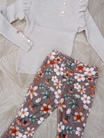 Velvet Flower Flair Taupe