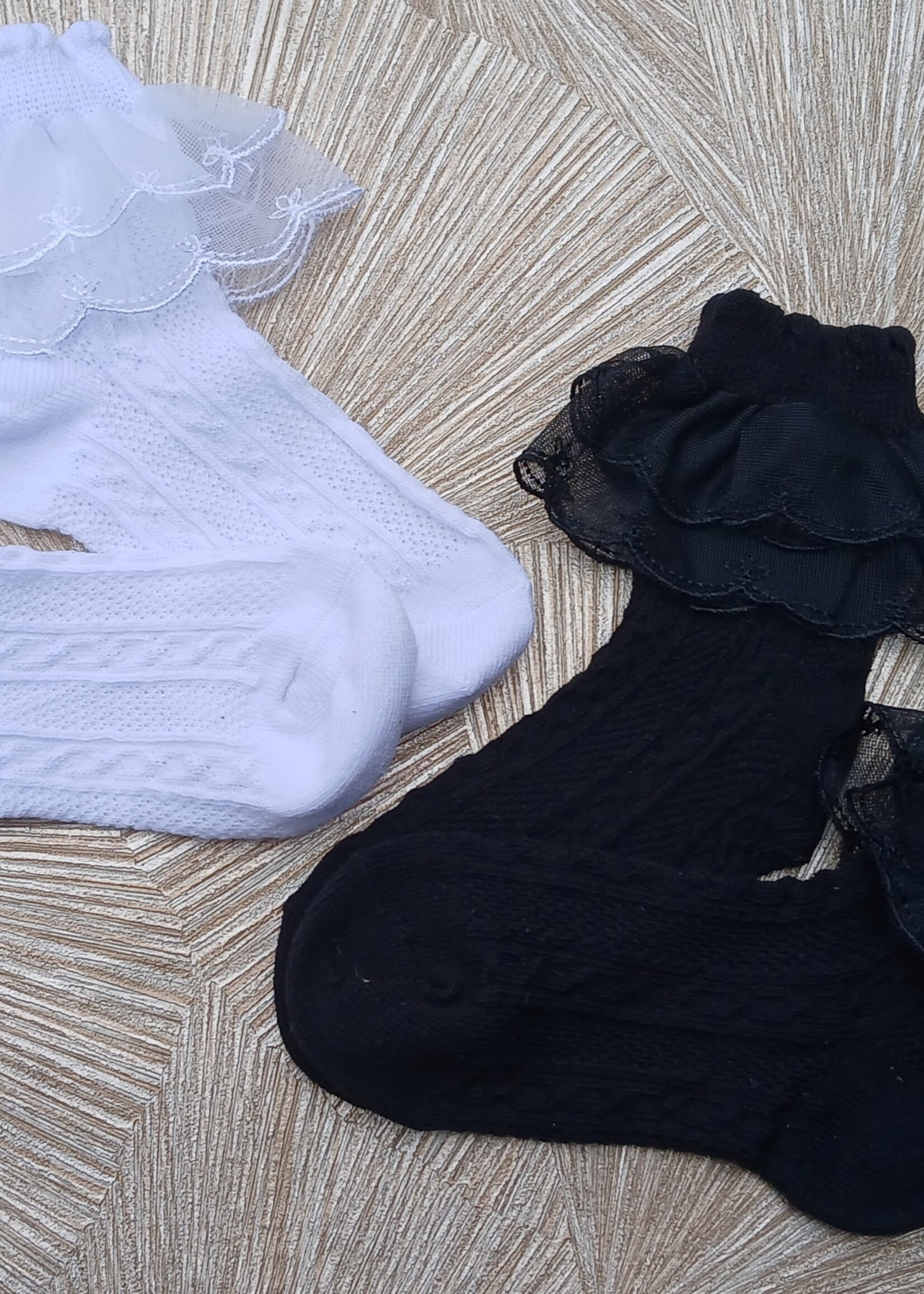 EnkelSokjes Tule Black