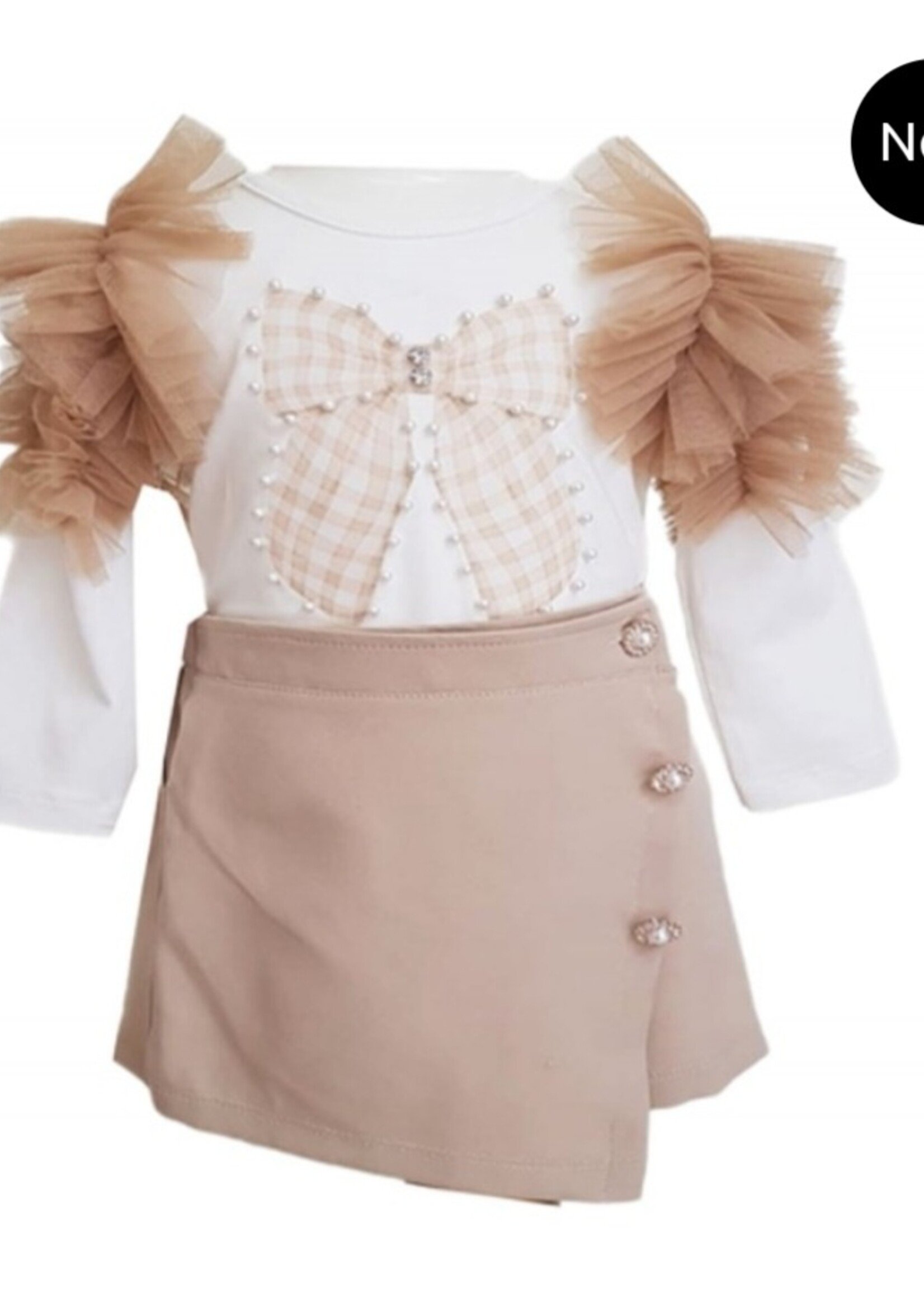Luxury Glamour Skirt Set Champagne