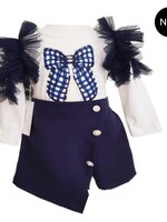 Luxury Glamour Skirt Set NavyBlue