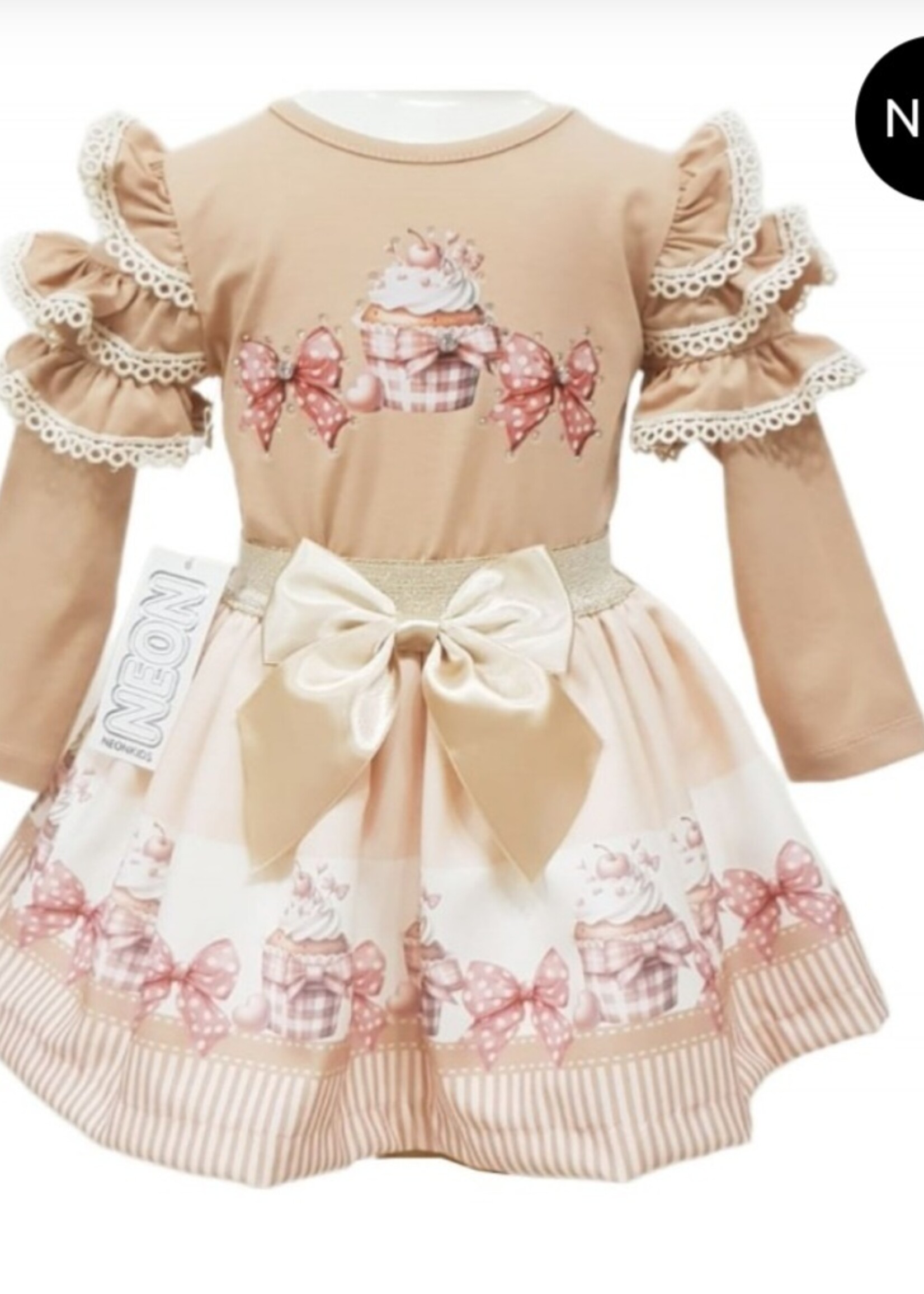 Luxury Lots of Cupcake Set Champagne/Camel