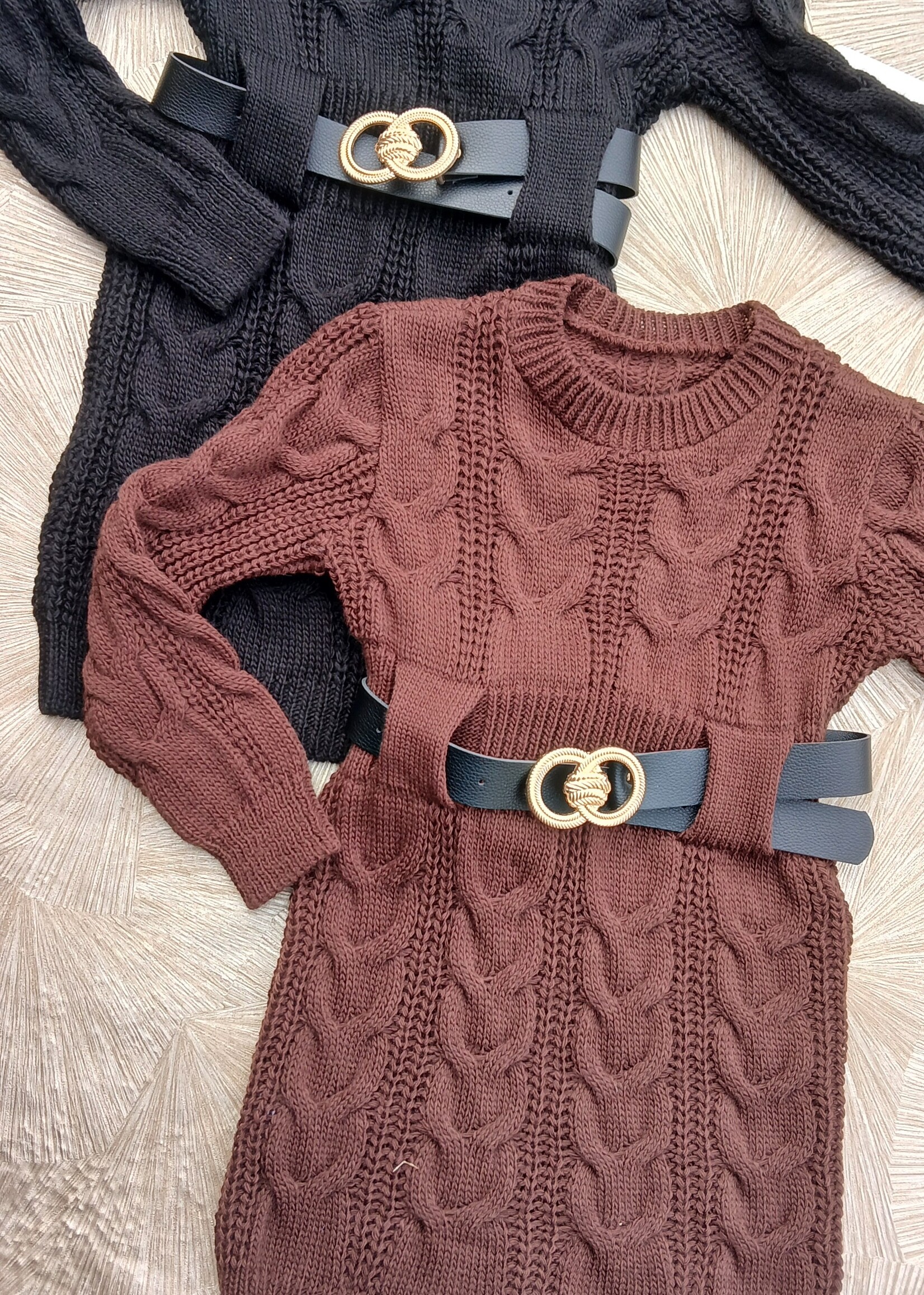 Braid Dress Black