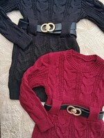 Braid Dress Bordeaux