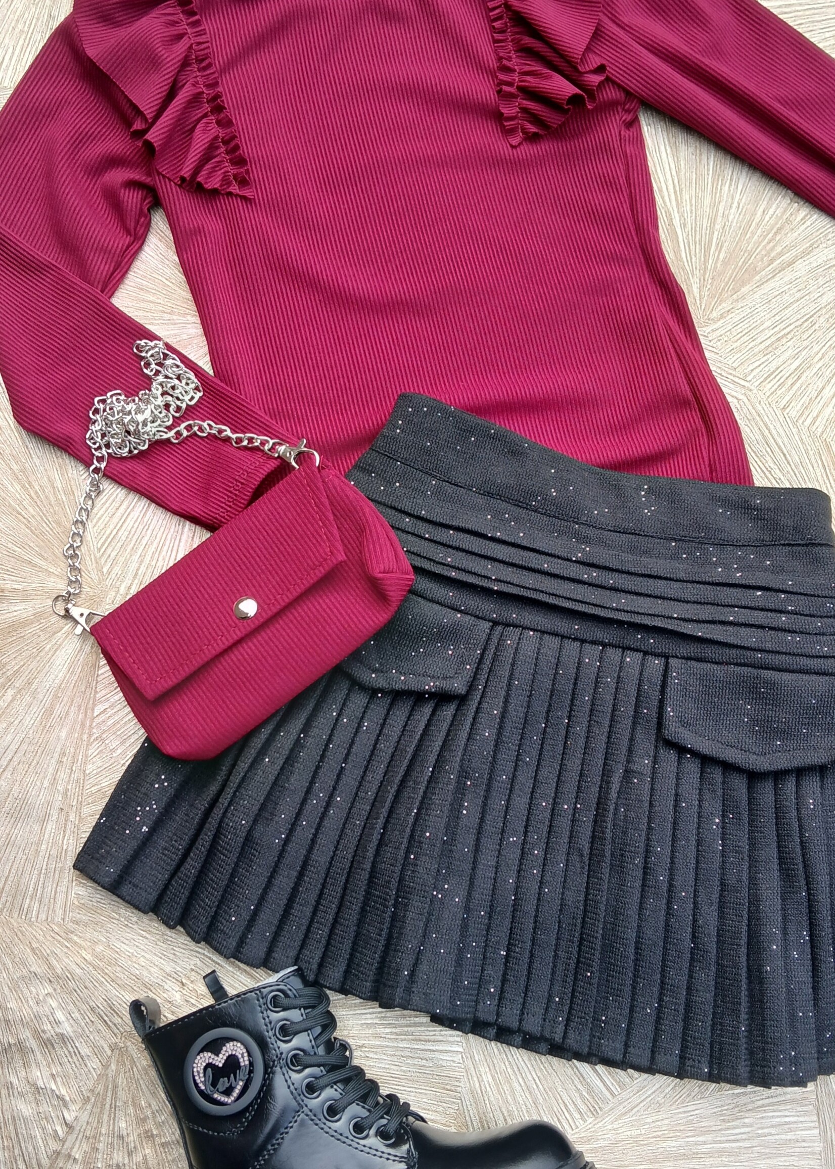 Skirt GlitterShine Black