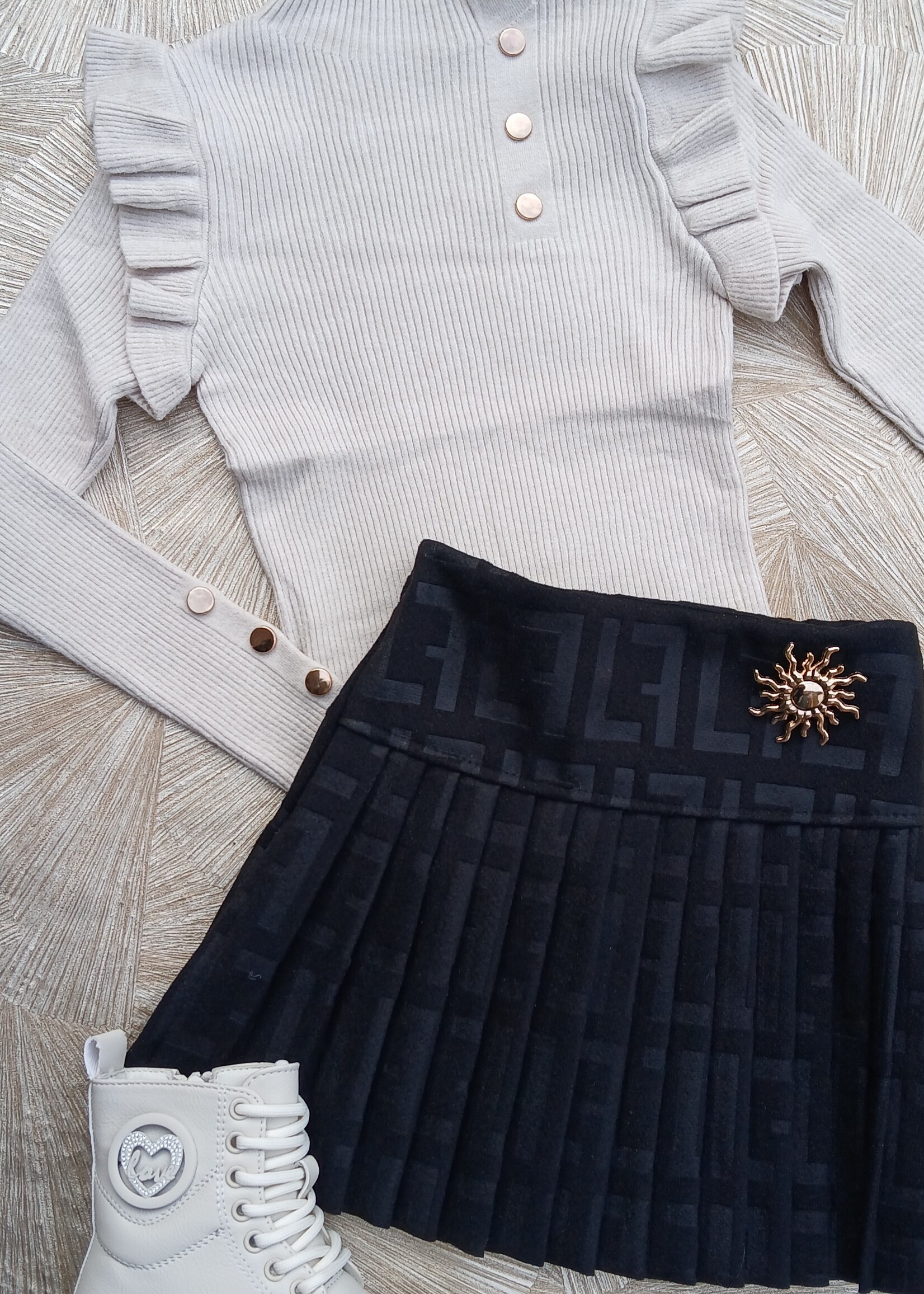 Fendi Look Skirt Black