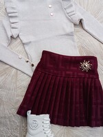 Fendi Look Skirt Bordeaux