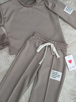 Glitter Comfy Label Set Taupe