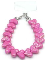 Telefoonkoord Hearts Pink