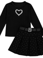B-Style Hearts Set Black