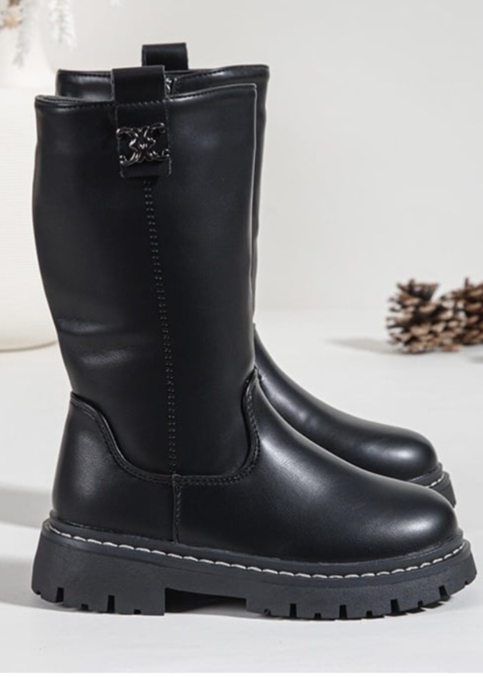 Brooklyn Boots High Black