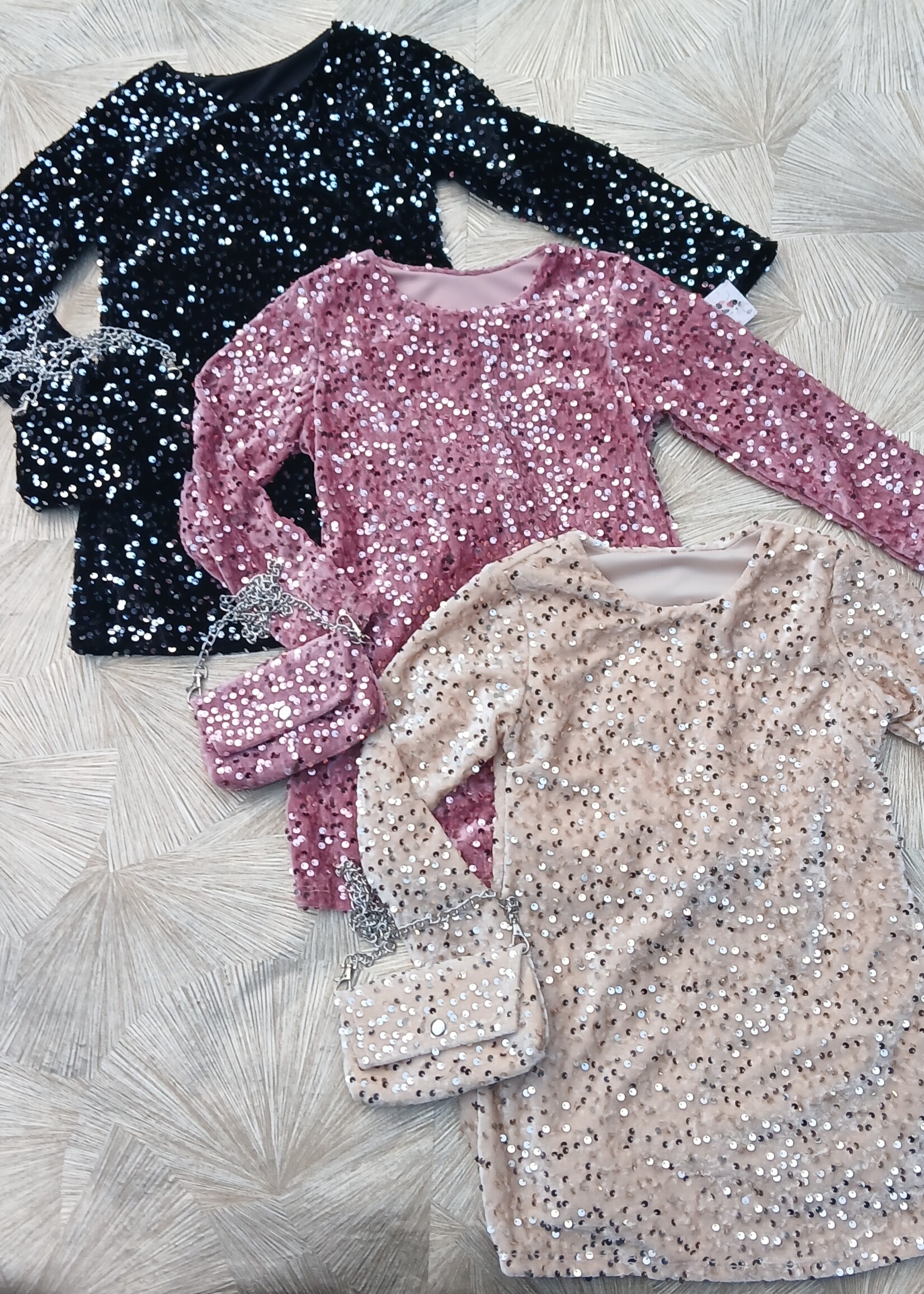 GlitterParty Dress Black