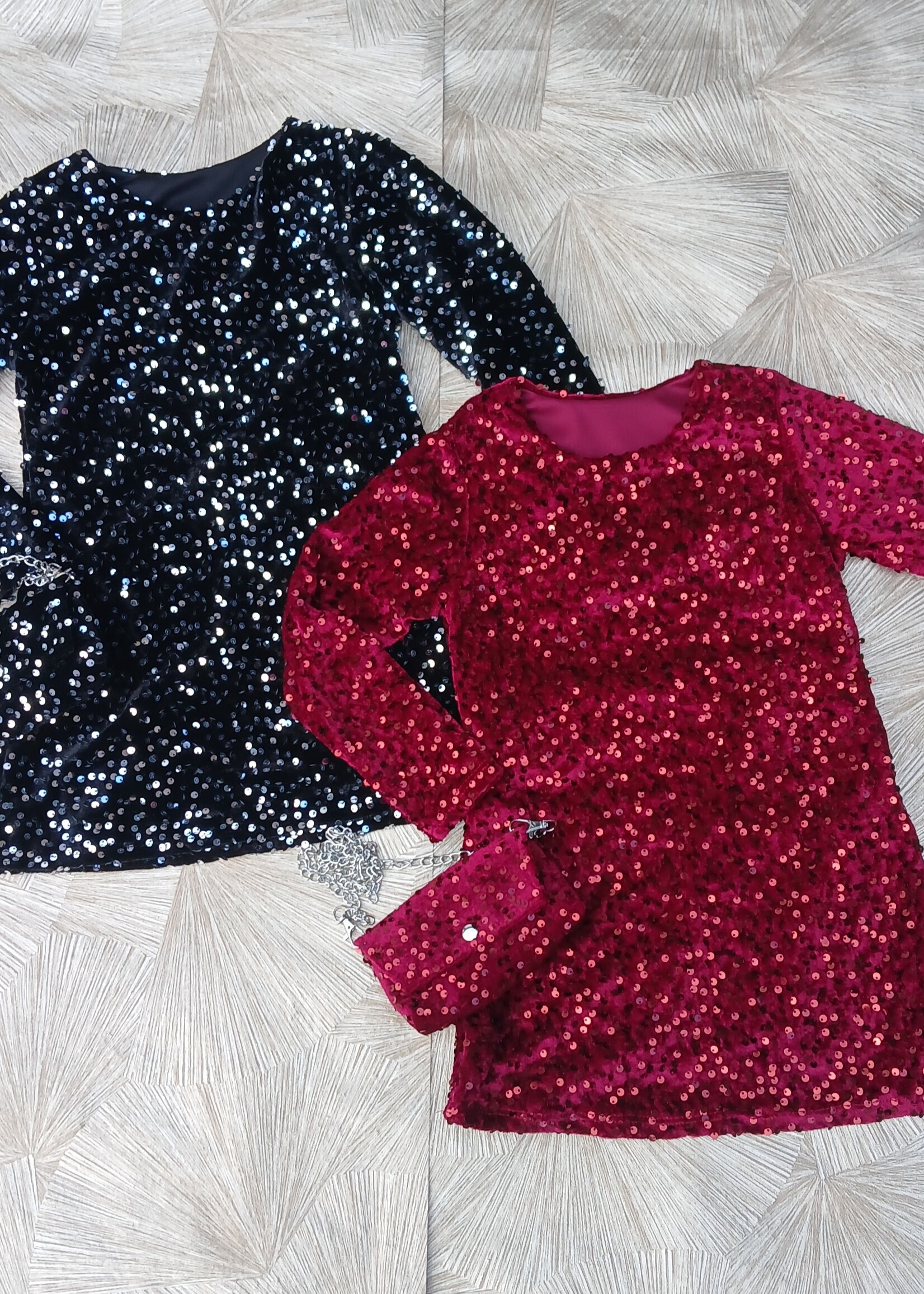 GlitterParty Dress Bordeaux
