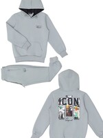 Icon Set Cartoon Grey