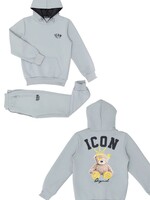 Icon Set Crown Grey