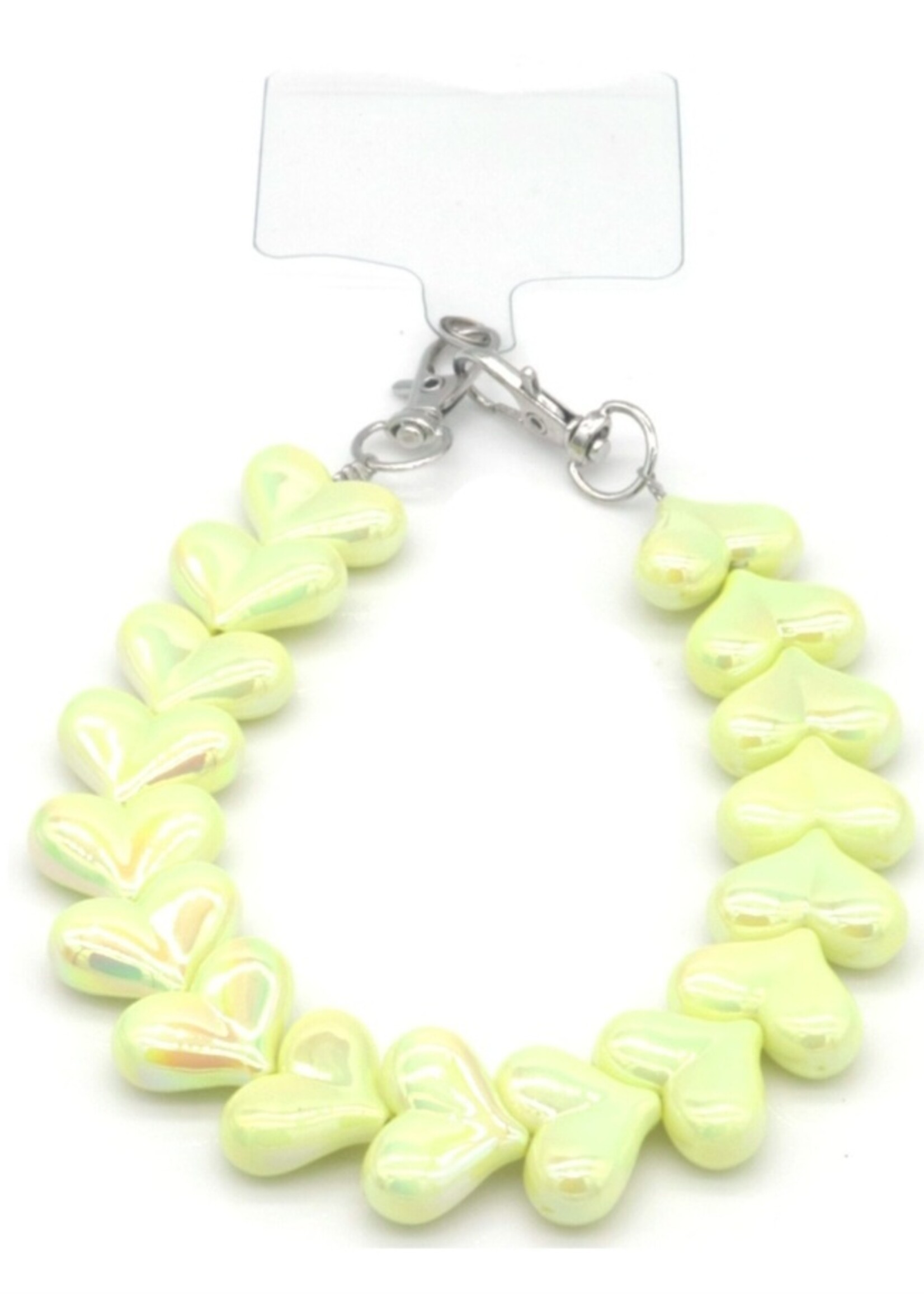 Telefoonkoord Hearts Yellow