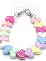 Telefoonkoord Hearts Multicolor