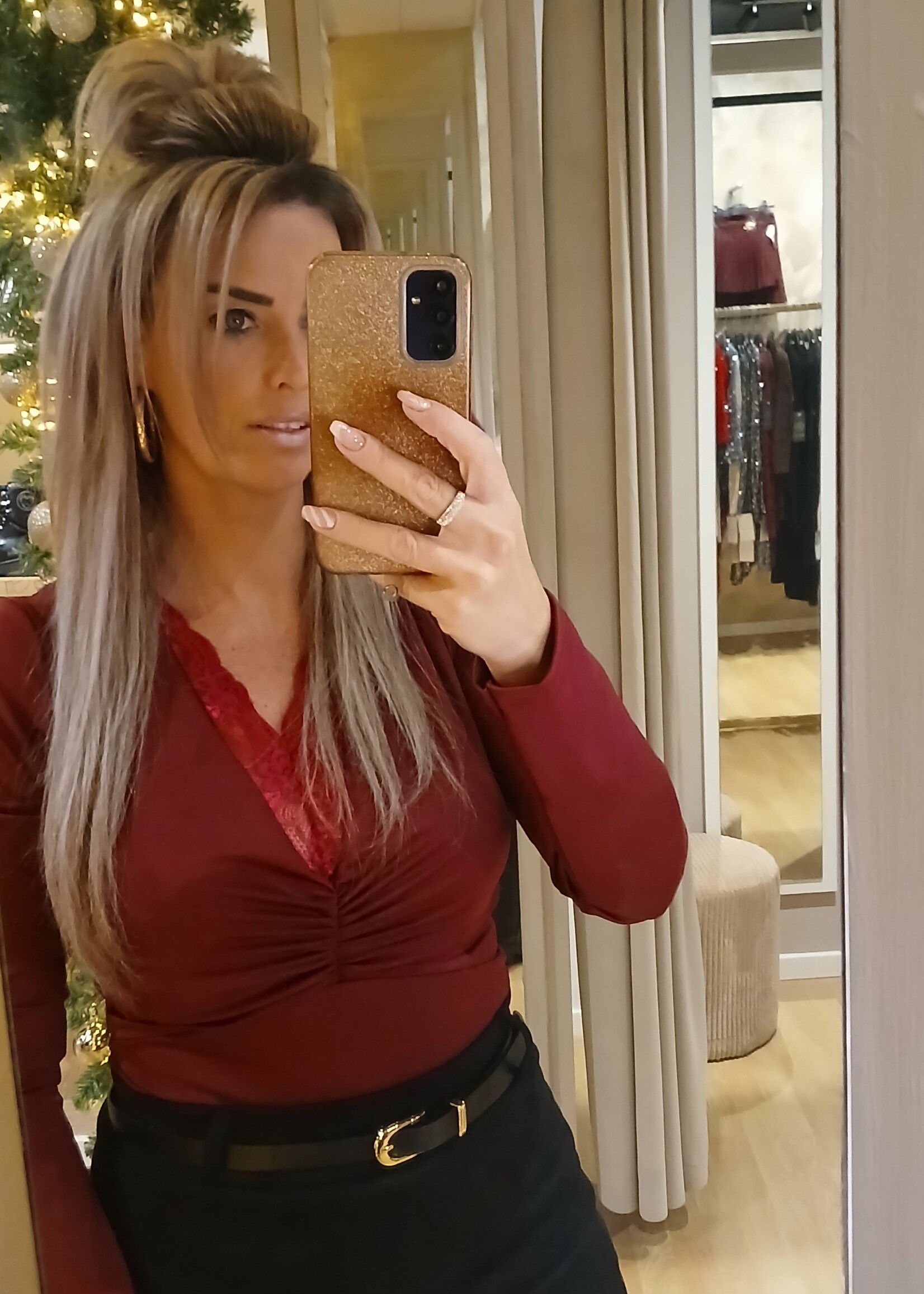 Dames Lace Body Bordeaux