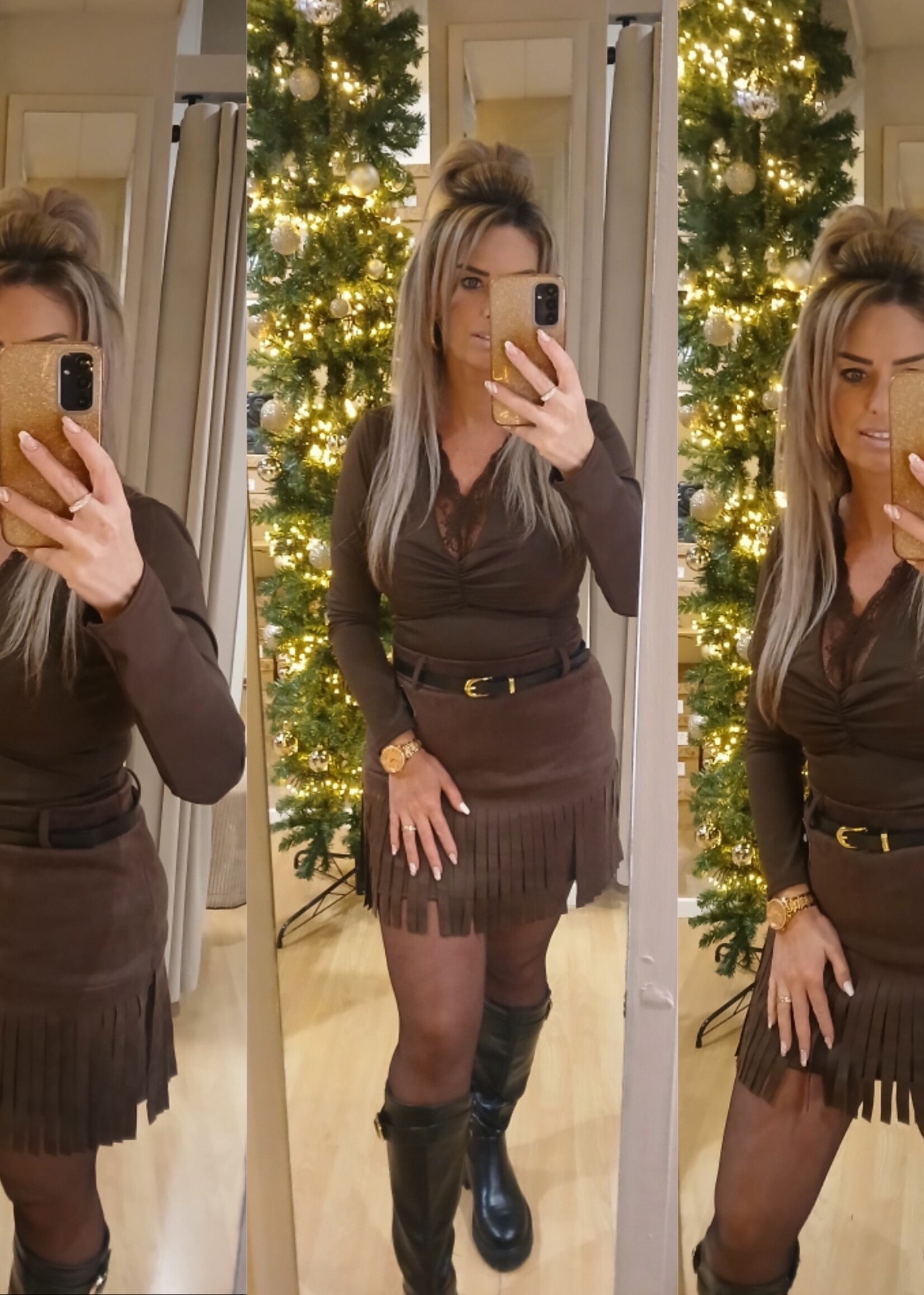 Dames Lace Body Choco