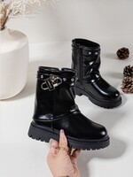 Padlock Boots Black