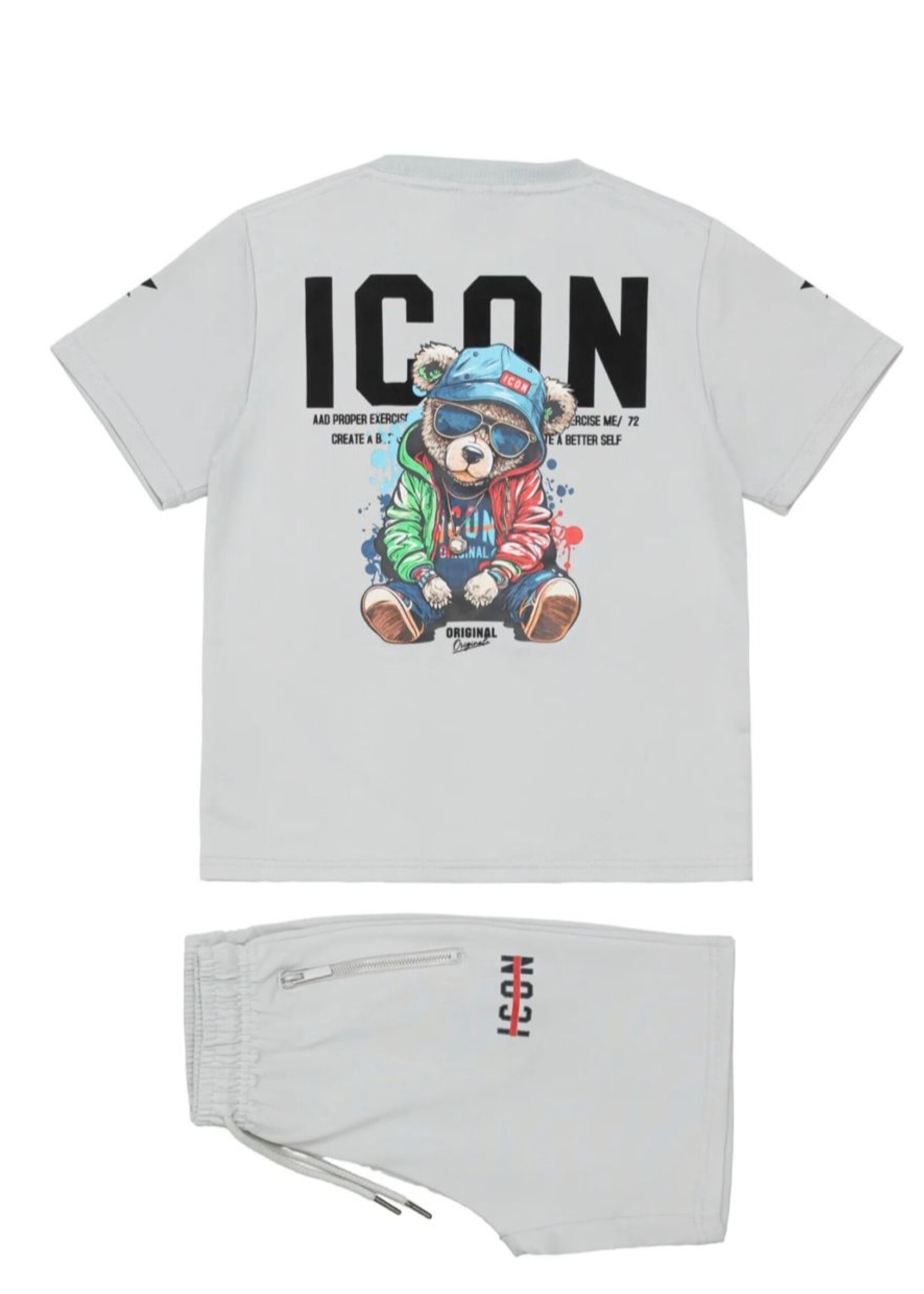 Icon Bear Set Grey