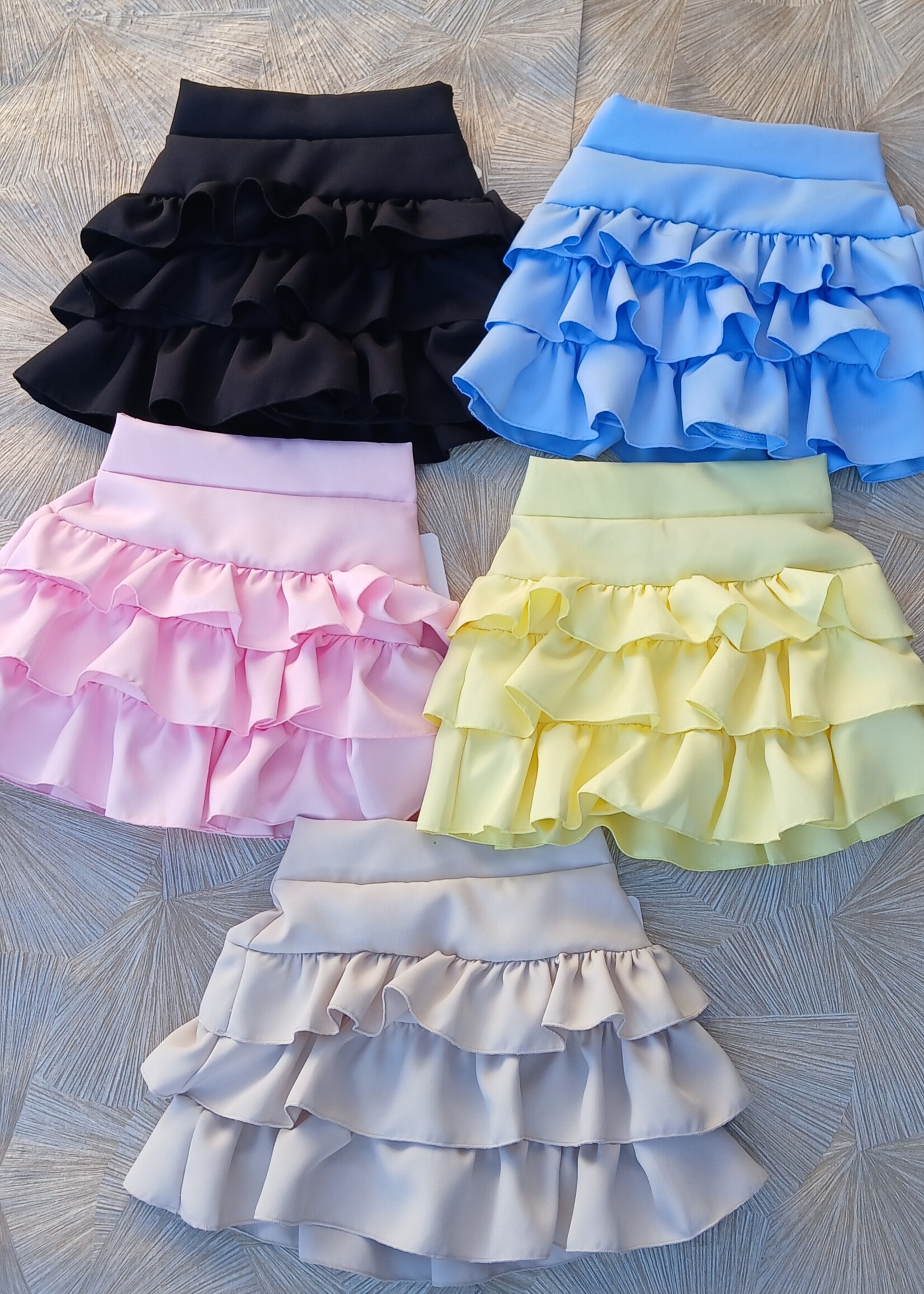 Emma Ruffle Skort Yellow