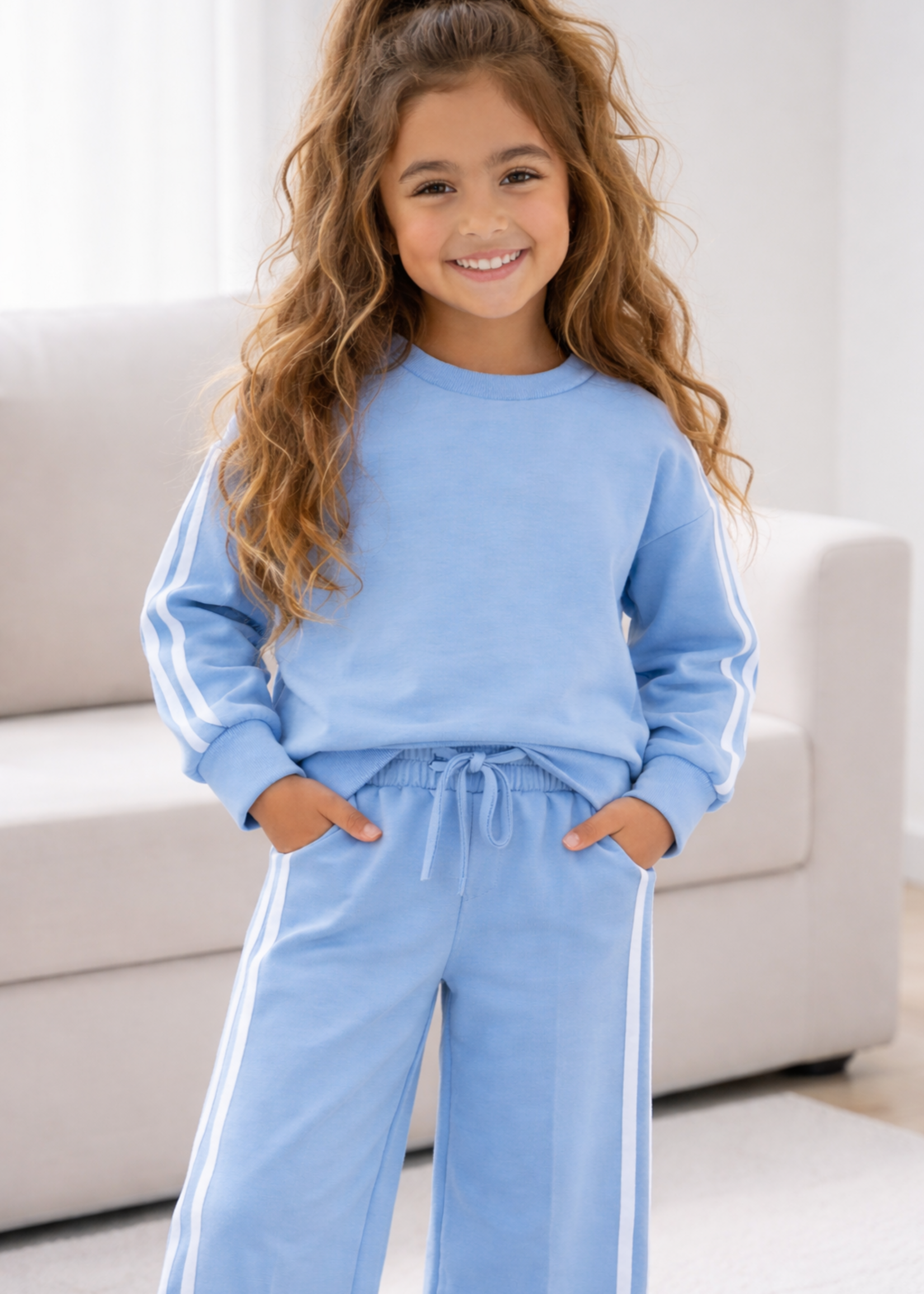 Girly Stripe Set Blue