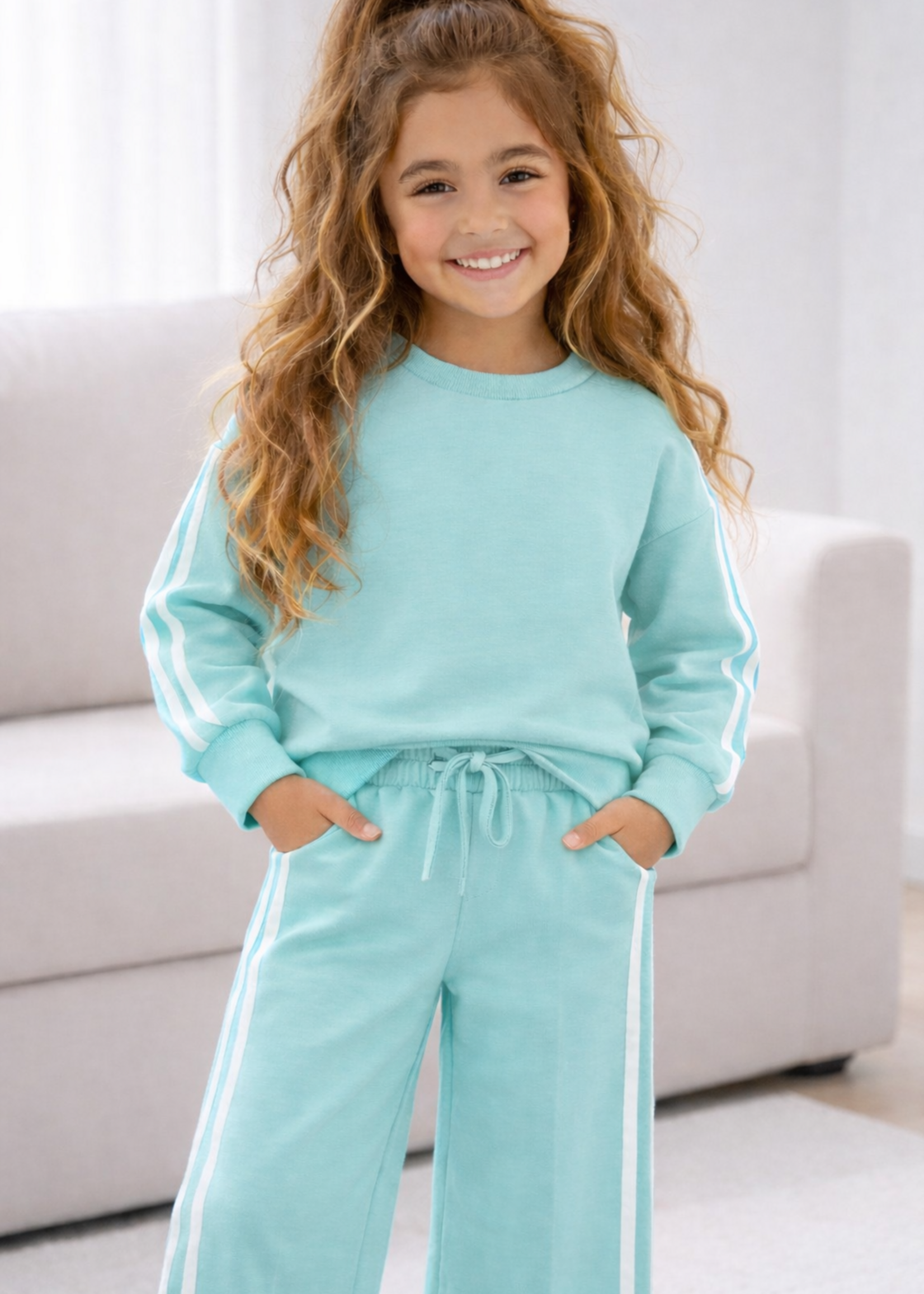 Girly Stripe Set Turquise