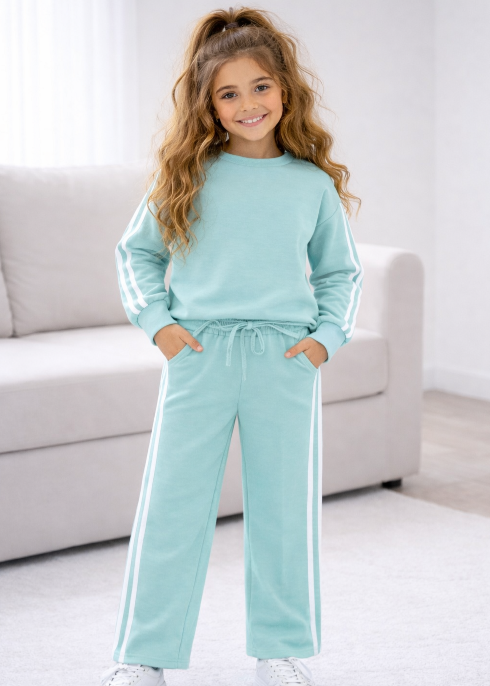 Girly Stripe Set Turquise