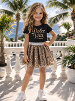 Dolce Vita Leopard Set Black