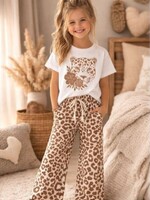 Leopard Head T-Shirt Taupe