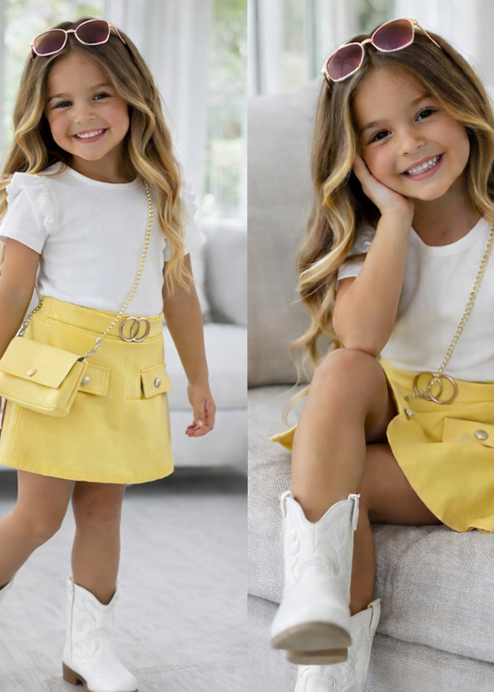 Chic Glamour Dress Yellow