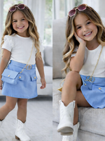 Chic Glamour Dress  Blue