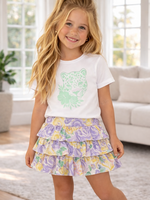 Leopard Head T-Shirt Mint