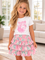 Leopard Head T-Shirt Pink